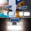 Outdoor Motion Sensor Solar Lights - 2 Adjustable Light Heads