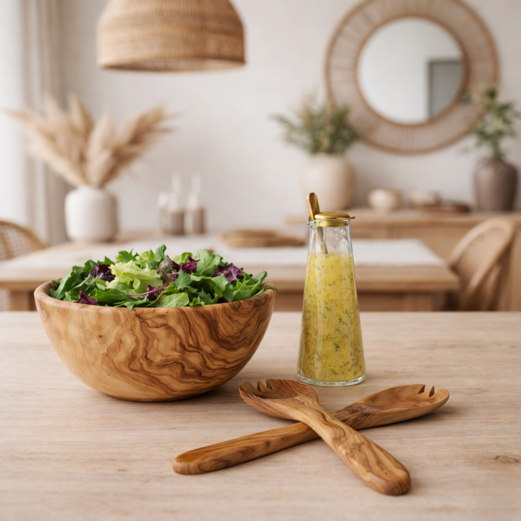 Handblown Glass and Brass Carafe