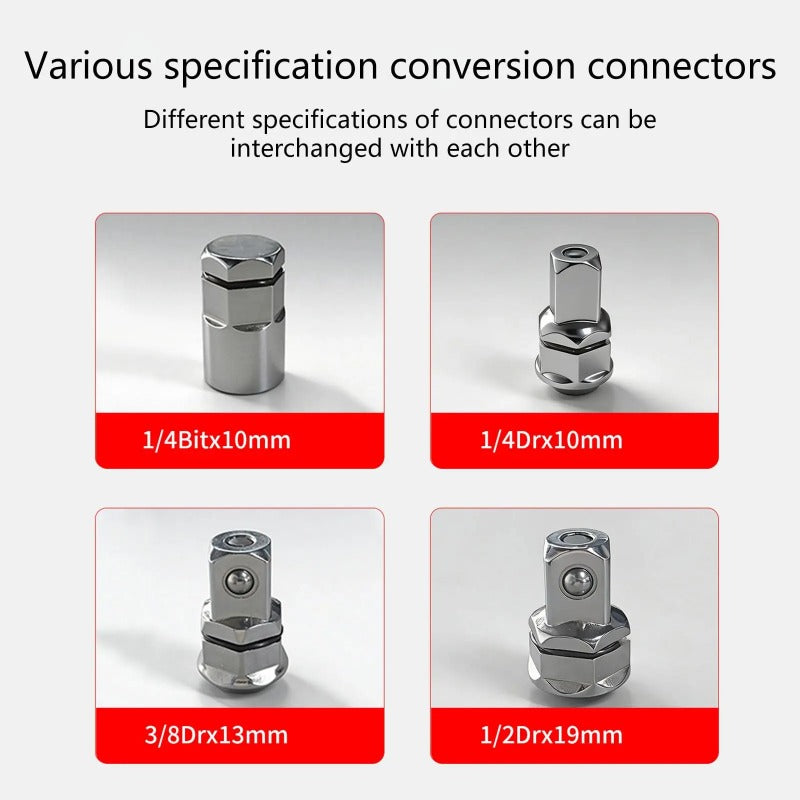 4-Piece Wrench Drive Adapter Set