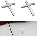 3D Metal Cross Car Sticker