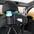 Multifunctional Nappa Leather Car Backseat Organizer