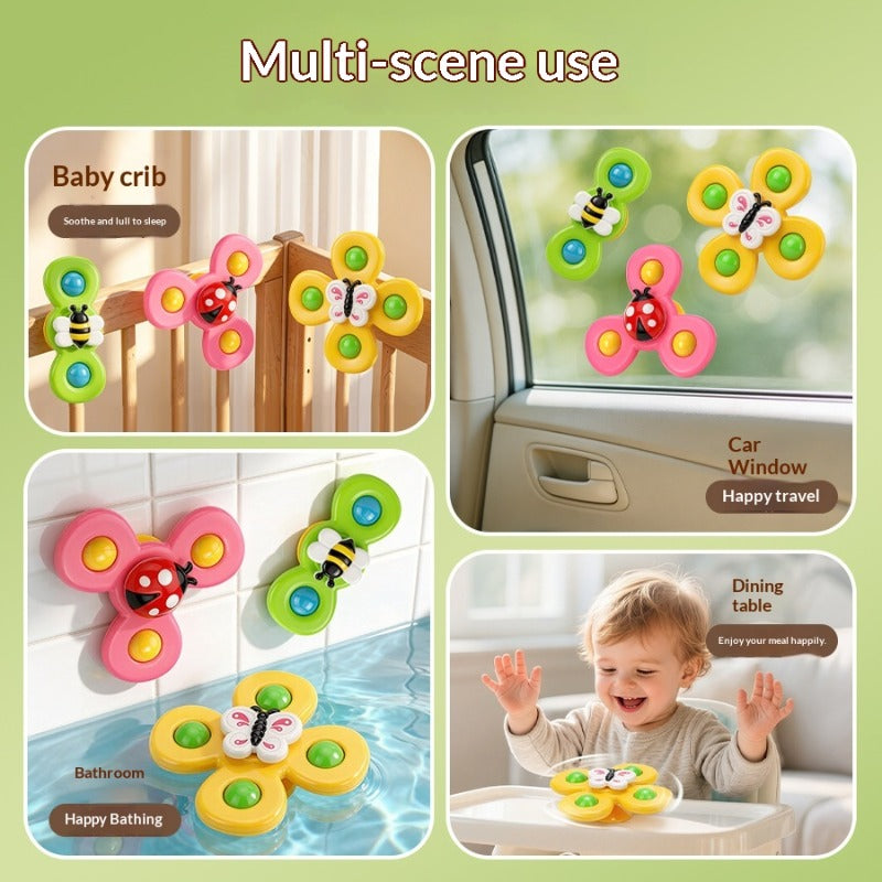 🌀 Baby Suction Cup Spinner Toy
