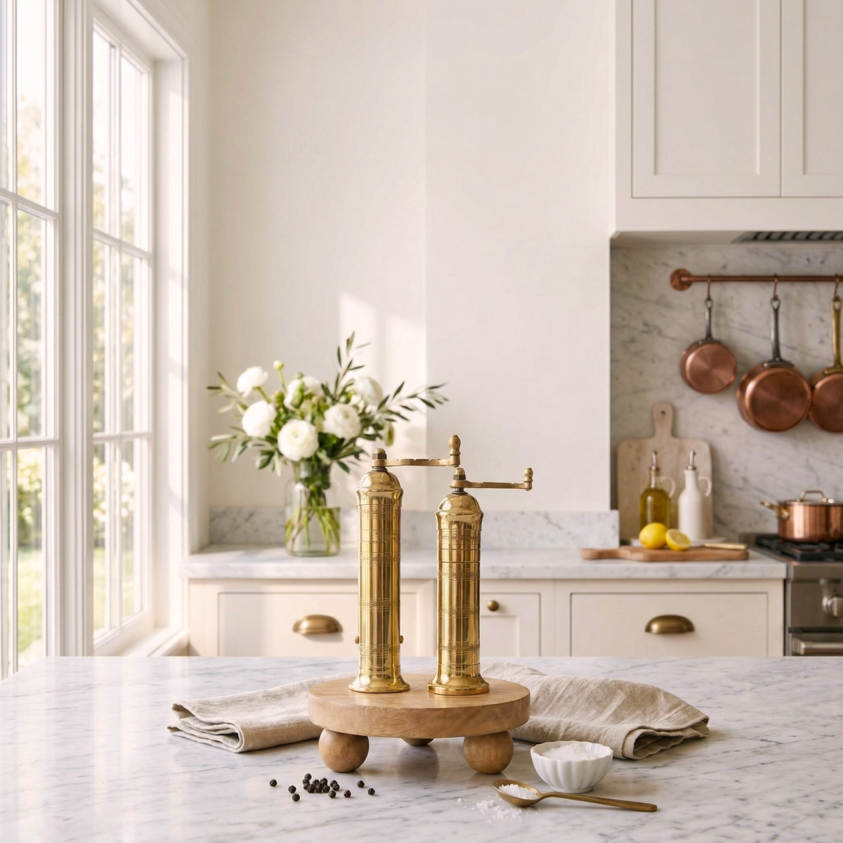 Brass Salt & Pepper Mills