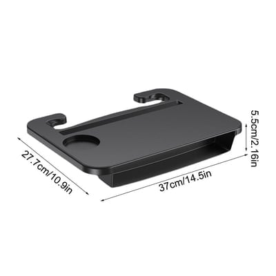 2-in-1 Car Steering Wheel Desk & Seat Gap Organizer Tray