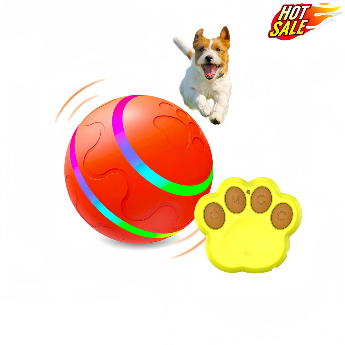 Electric Pet Toy Ball, Interactive Dog Toys withMotion Activated, Squeaky Dog Toy ActiveRolling Ball , 360° Automatic RotatingRoller Ball, Rechargeable Pet Exercise ChaseToy Ball, Suitable for Cats and Dogs to Play,Pet Products,