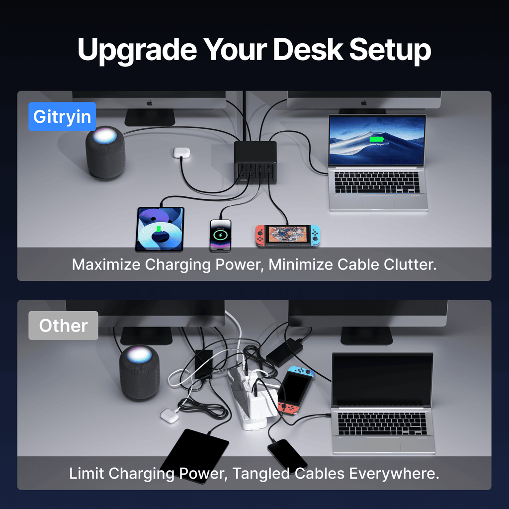 Gitryin Smart Desktop Charging Station 12-in-1 (40W Combo)