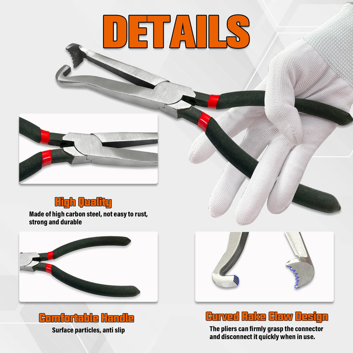 Eptchn Electrical Disconnect Pliers Automotive Specialty Tool