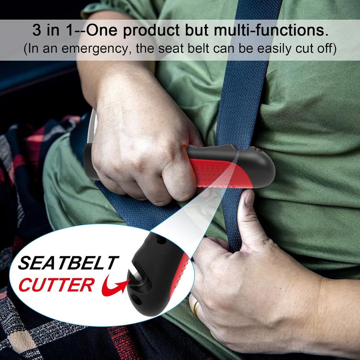 Auto Cane 3-in-1  Vehicle Support & Emergency Escape Tool