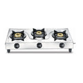 Prestige Prime Jumbo Stainless Steel 3 burner Gas Stove | Silver