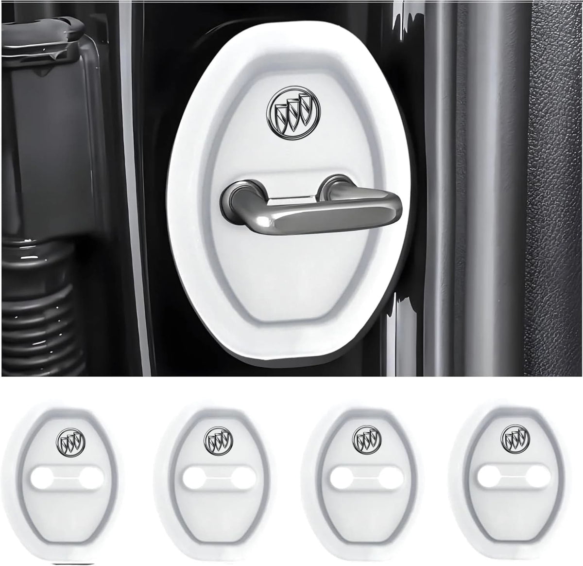 Eptchn Universal Silicone Car Door Covers Protector (4 PACK)