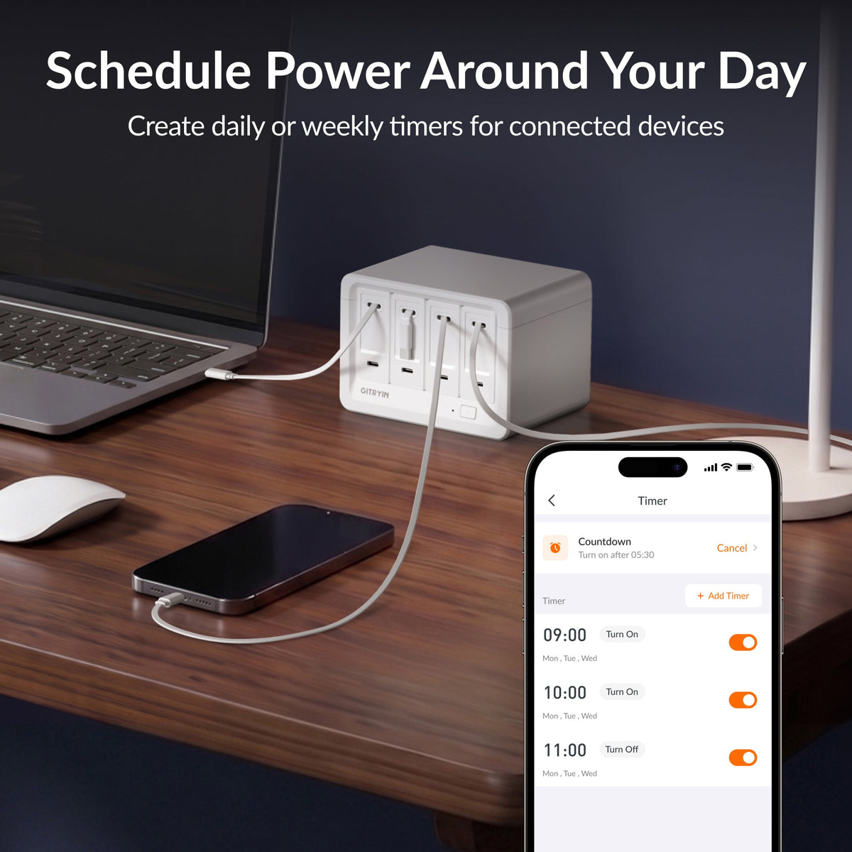 Gitryin Smart Desktop Charging Station 12-in-1 (40W Combo)
