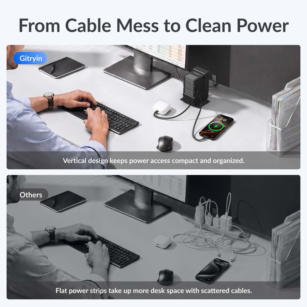 Gitryin ModDock 3 Tower Charging Station (40W Combo)