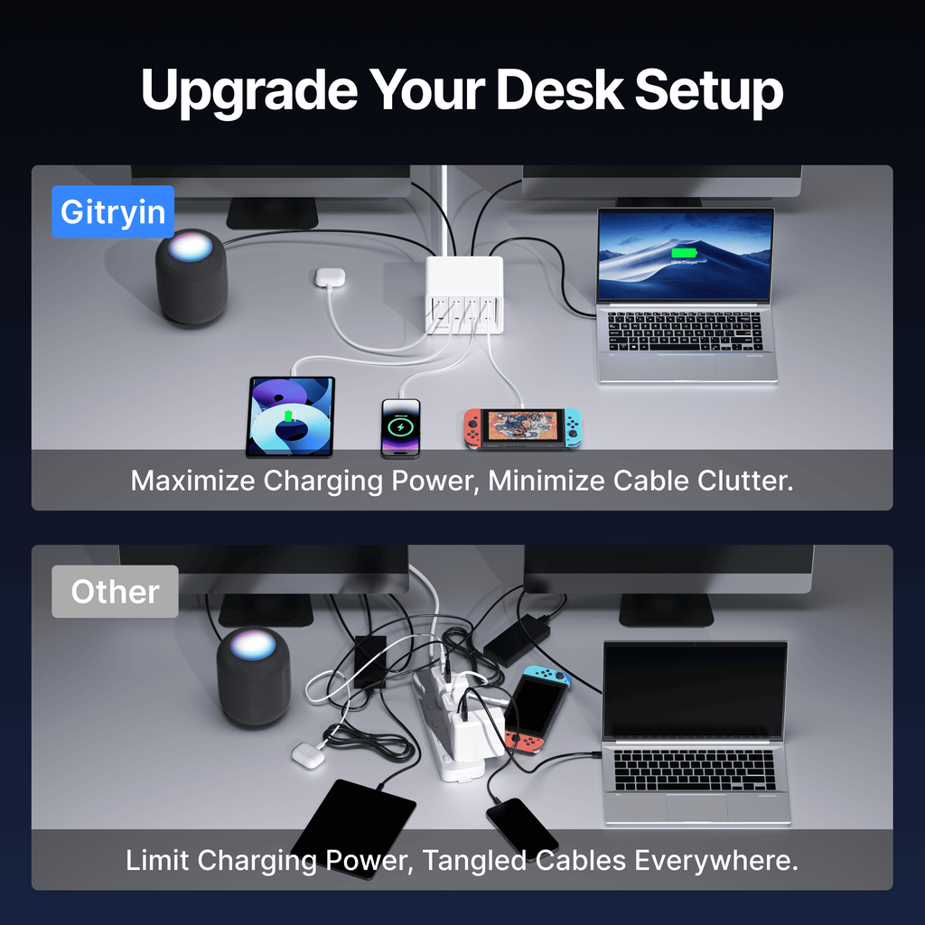 Gitryin Smart Desktop Charging Station 12-in-1 (40W Combo)