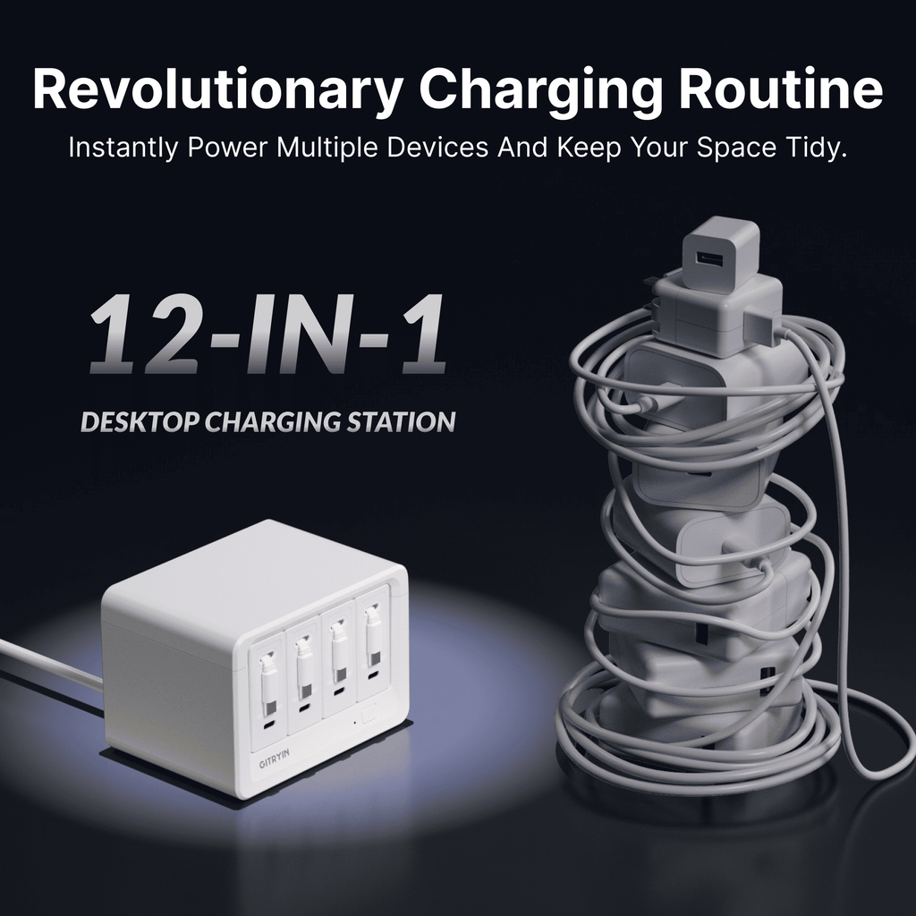 Gitryin Smart Desktop Charging Station 12-in-1 (40W Combo)