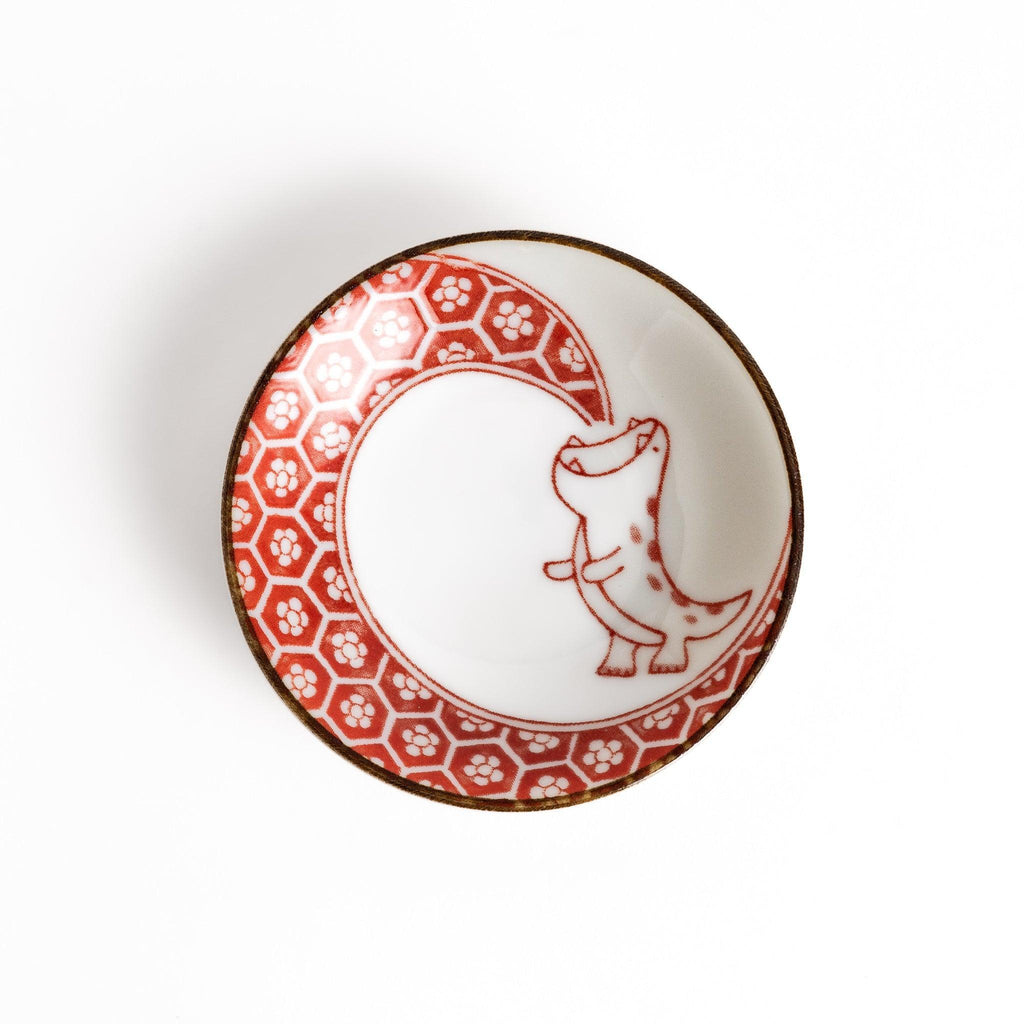 Dinosaur Sauce Dish with Chopsticks Rest