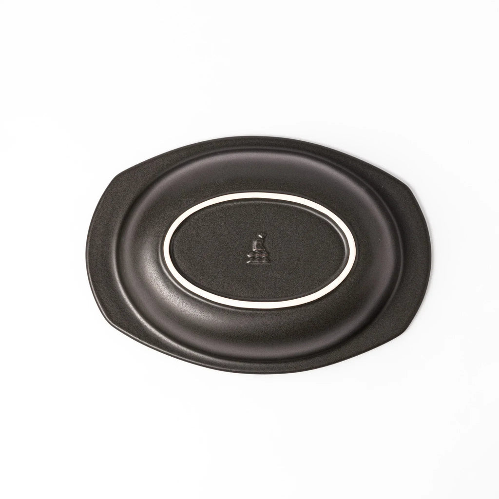 Easy Scoop Oval Ceramic Curry Plate