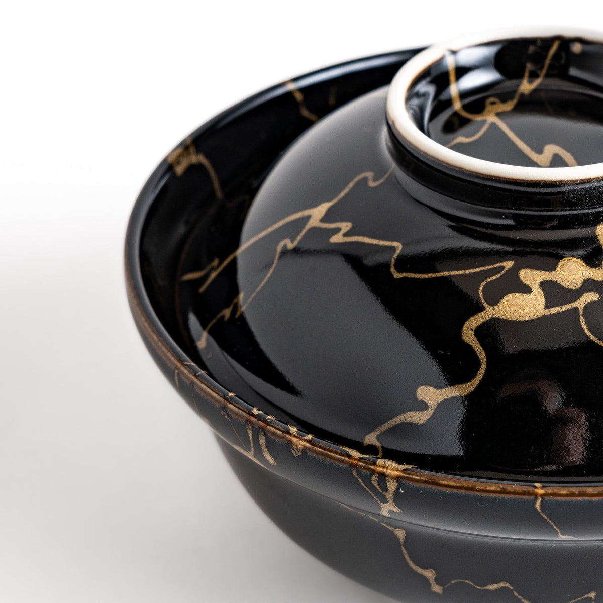 Nocturnal Glow Donburi Bowl with Lid