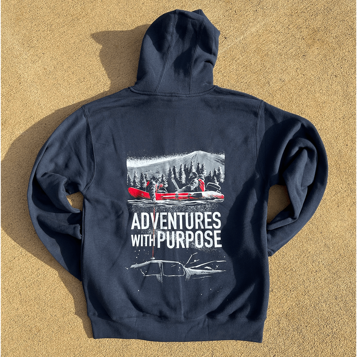 SEARCH TEAM Zip-Up Hoodie w/ Boat and Magnet