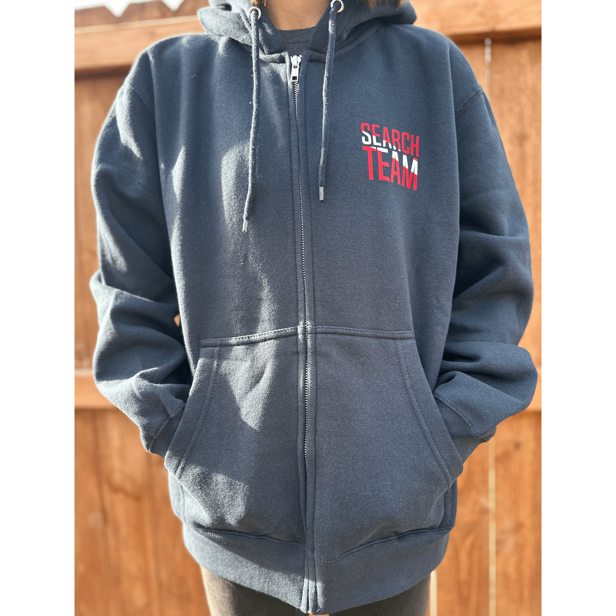 SEARCH TEAM Zip-Up Hoodie w/ Boat and Magnet