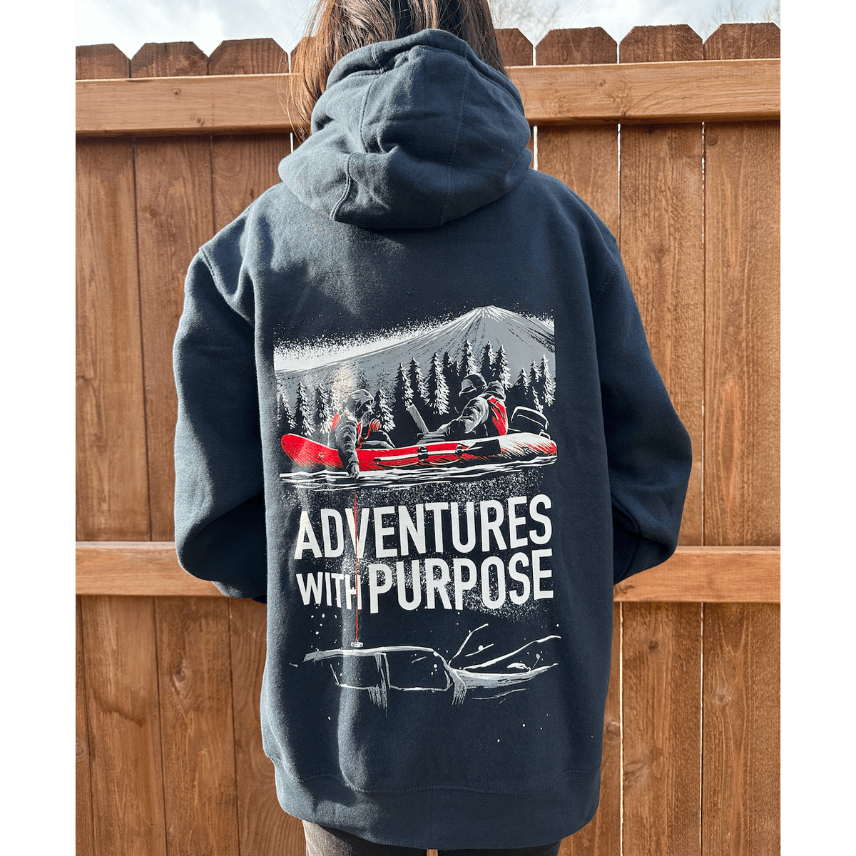 SEARCH TEAM Zip-Up Hoodie w/ Boat and Magnet