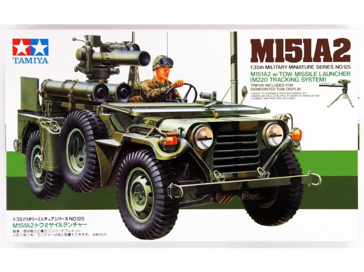 Tamiya M-151 Jeep with Tow Missile Launcher 1/35 Scale Model Kit