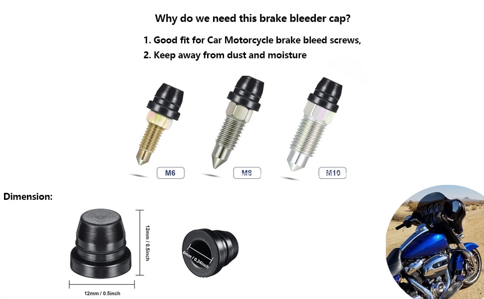 Universal One-Way Brake Bleeder Hose Kit with Check Valve