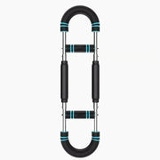 Adjustable weight bar for arm trainers, arm and torso strength training equipment, portable training device for home gyms and fitness