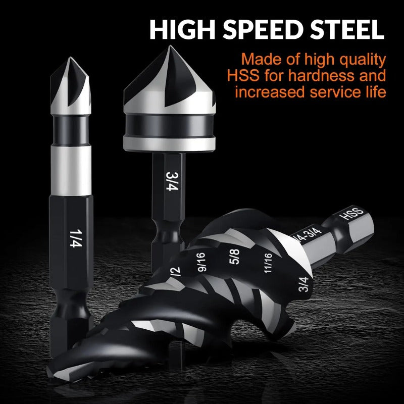 Heavy-Duty HSS Drill Set