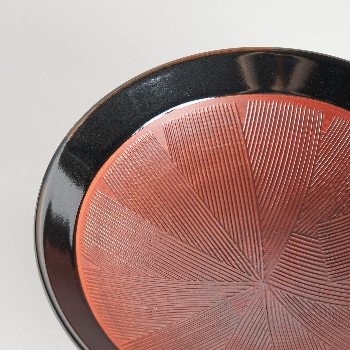 Black Comb Pattern Pasta Bowl