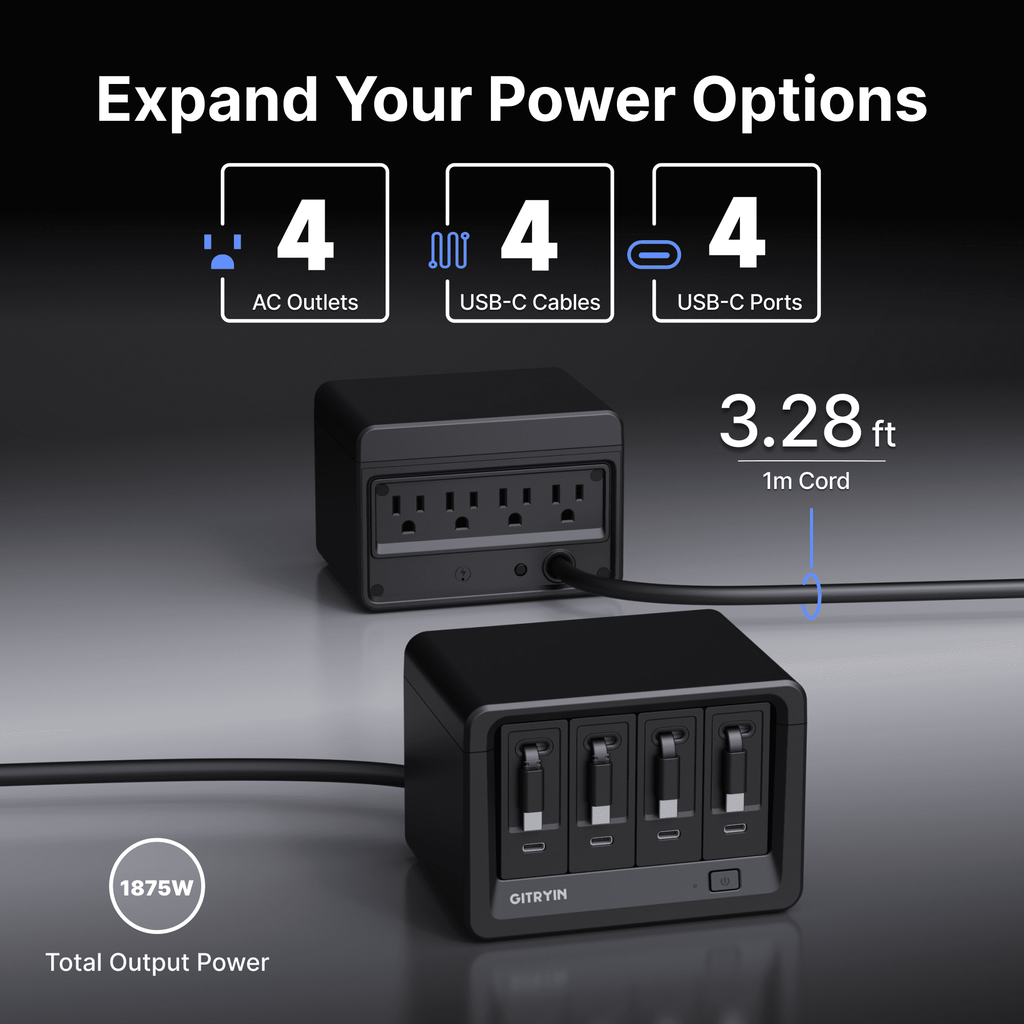 Gitryin Smart Desktop Charging Station 12-in-1 (40W Combo)