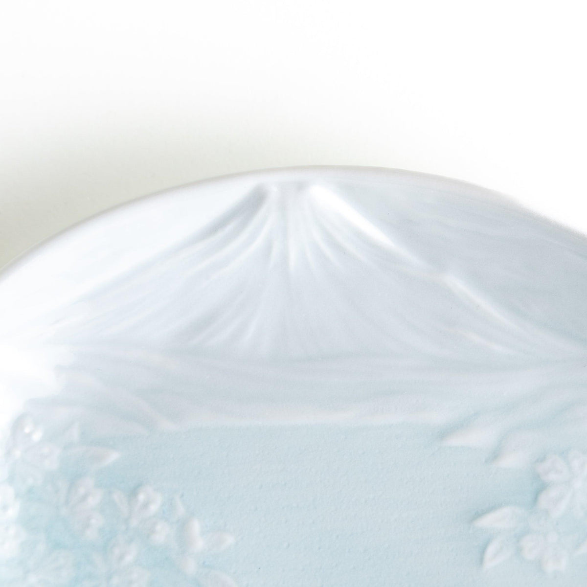 Celadon Mount Fuji Cherry Blossom Dessert Plate