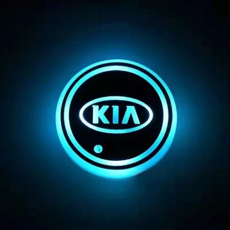 2PCS LED Car Coasters
