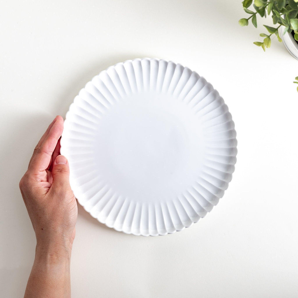 Chrysanthemum Carved Salad Plate