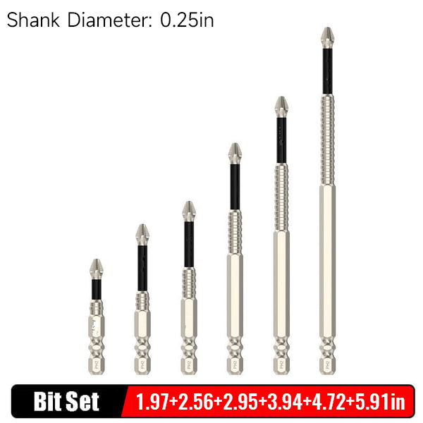 Eptchn Anti Slip Screwdriver Bits for Dry Wall
