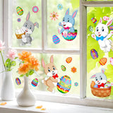 Easter Bunny Egg Wall Stickers 2 Sheets Style 2