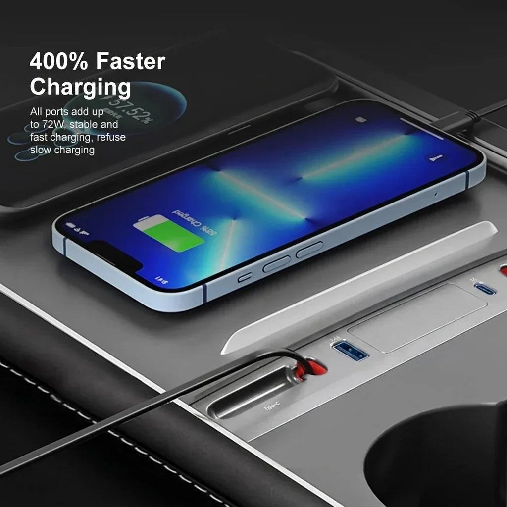 4-in-1 Retractable USB Hub