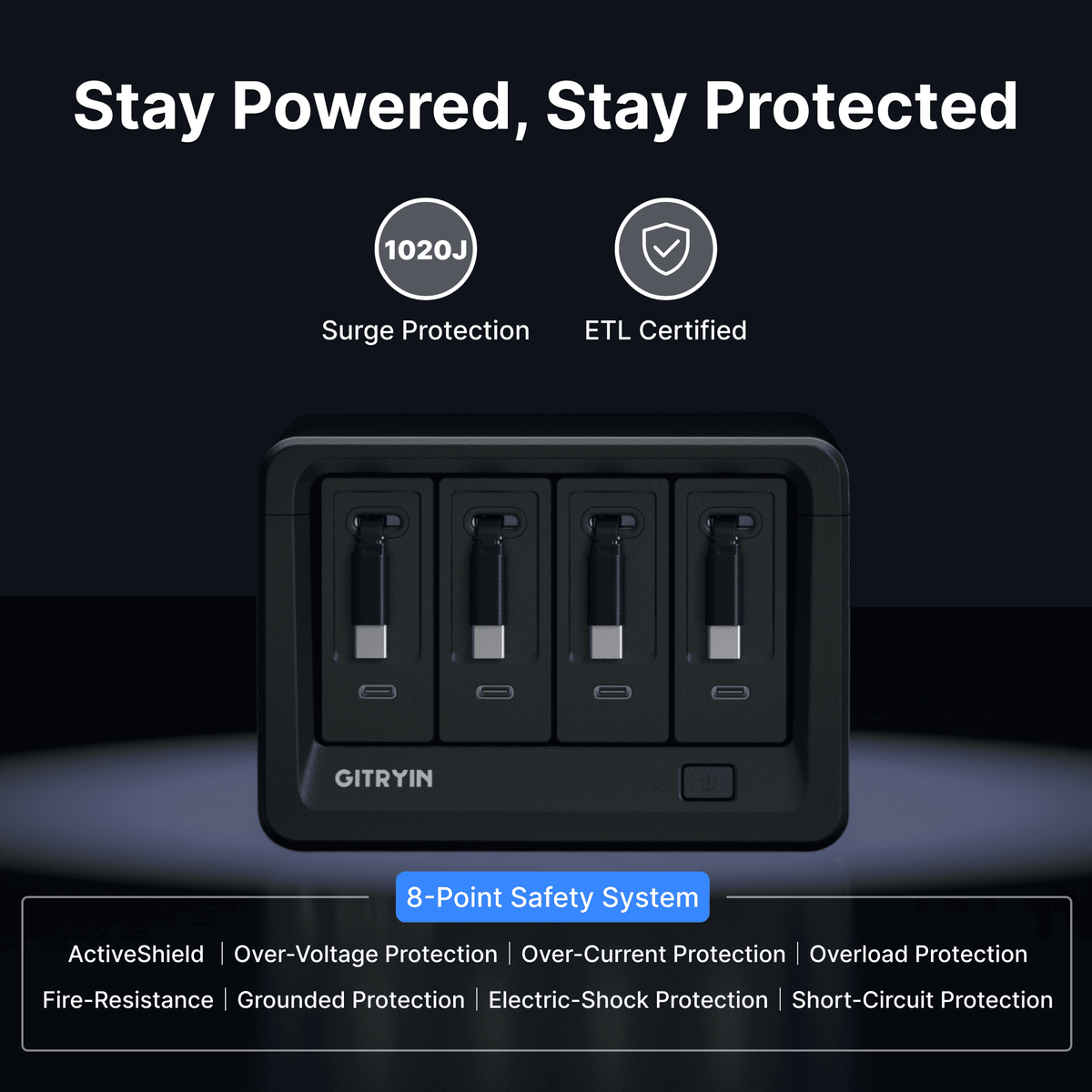 Gitryin Smart Desktop Charging Station 12-in-1 (40W Combo)