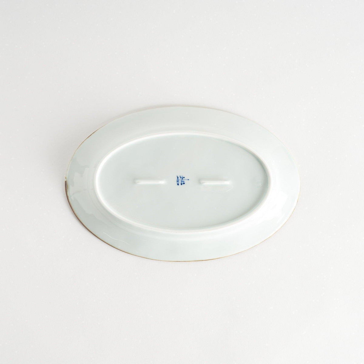 Floral Leaves Oval Dinner Plate