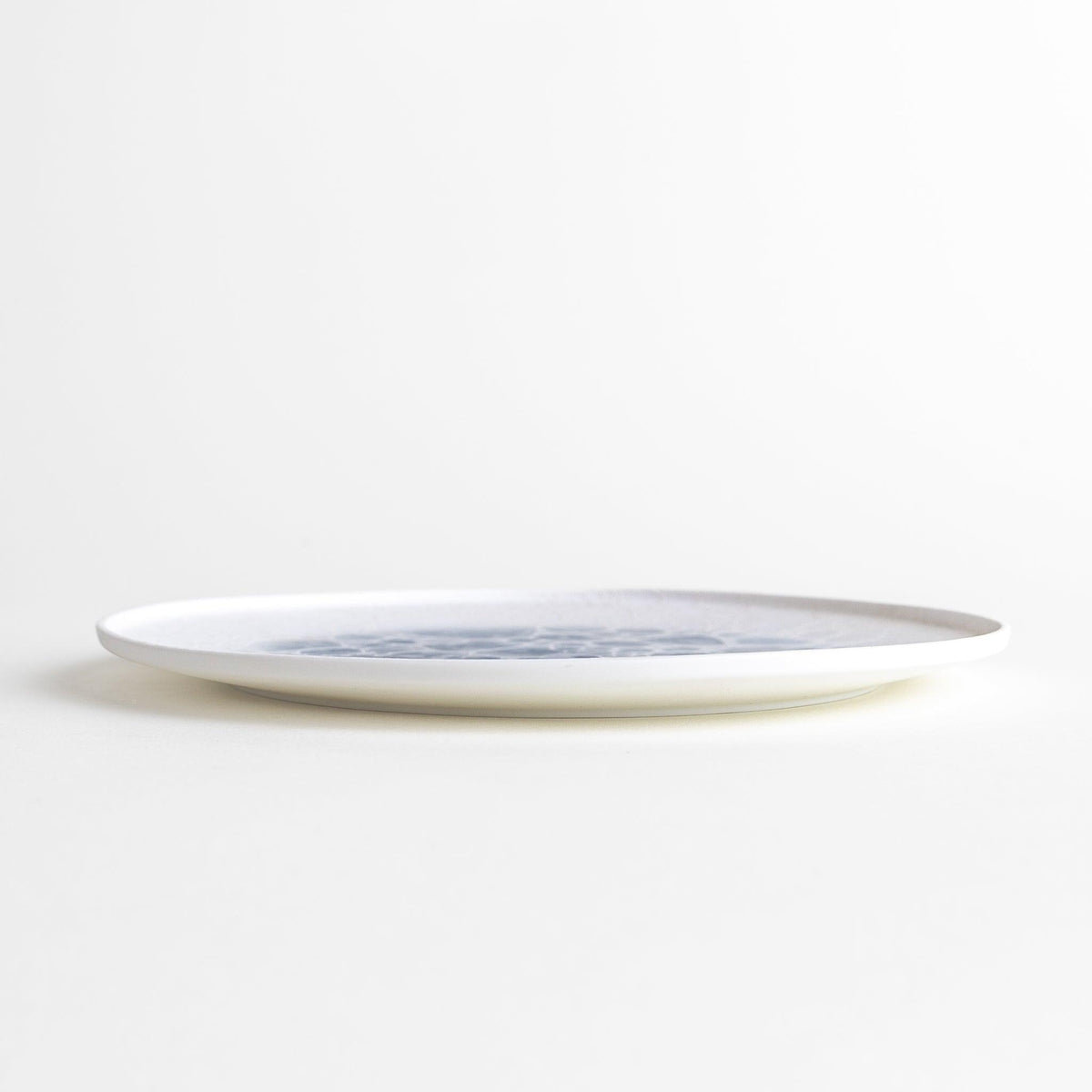 Gray Bubble: Three-Piece Plate Set