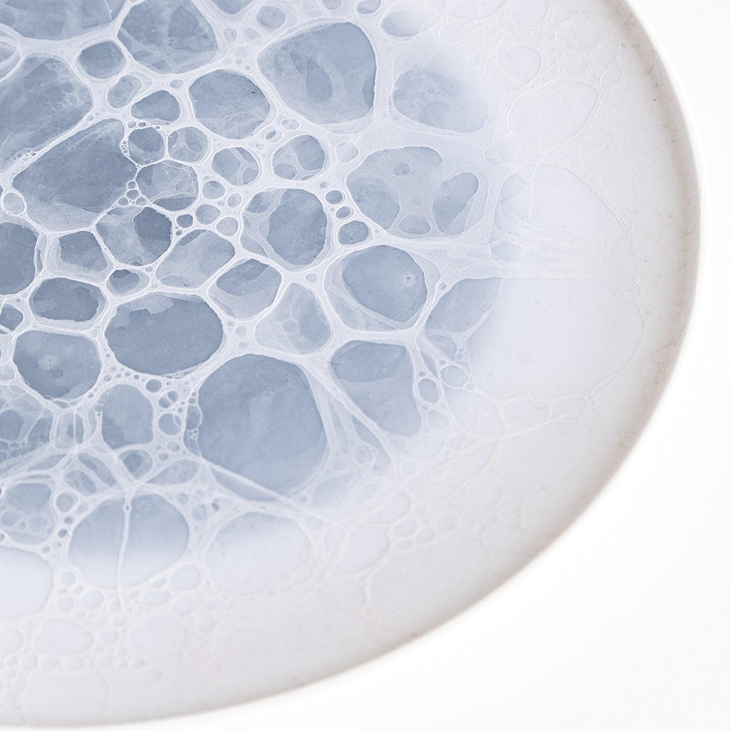 Gray Bubble: Three-Piece Plate Set