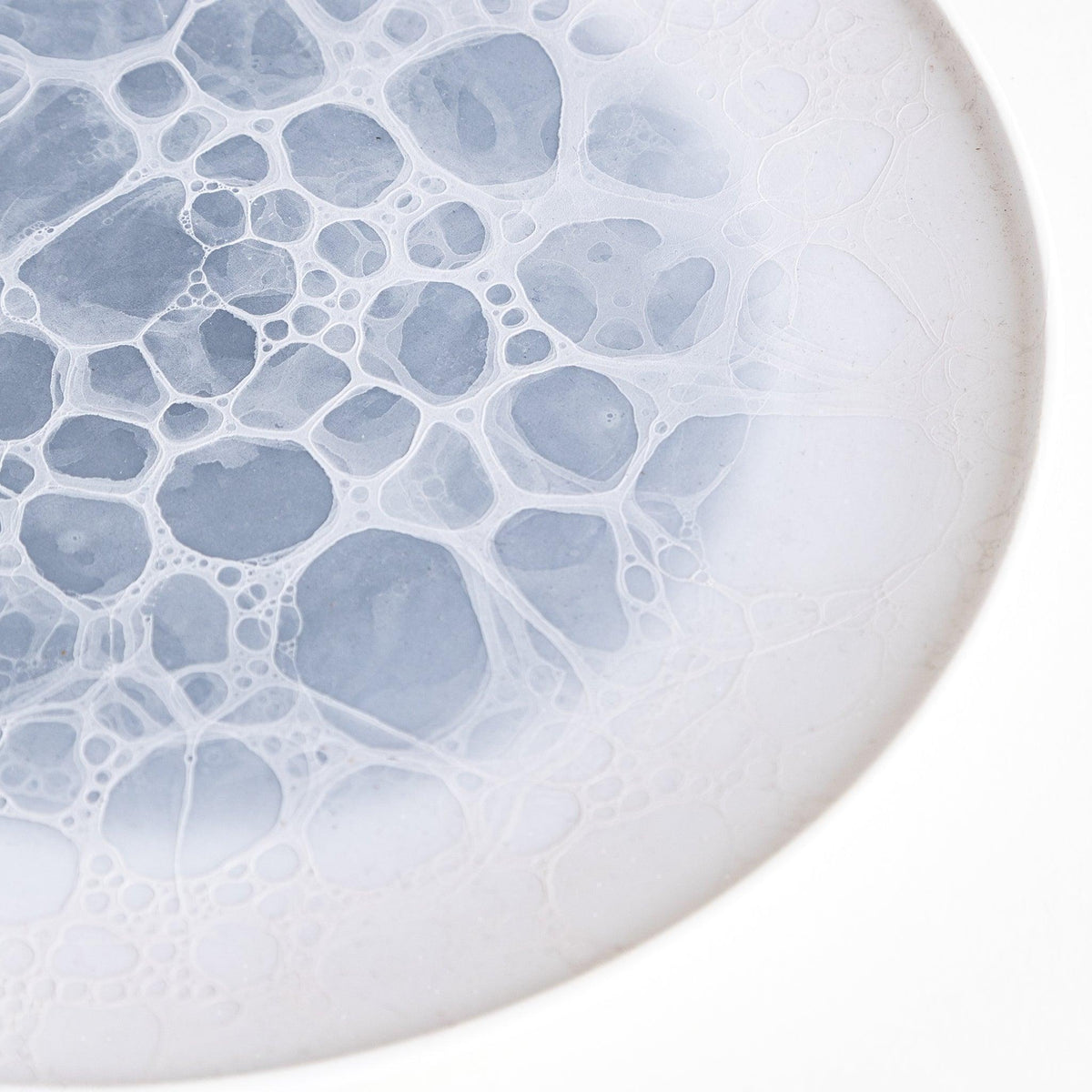 Gray Bubble: Three-Piece Plate Set