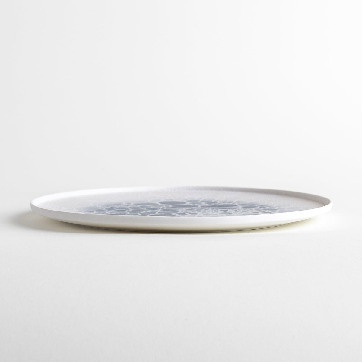 Gray Bubble: Three-Piece Plate Set