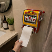 Retro Slot Machine Shaped Limited Edition Toilet Paper Holder, Wall-Mounted Toilet Wall Decor, Restroom Accessory, Housewarming Gift for Friends