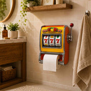 Retro Slot Machine Shaped Limited Edition Toilet Paper Holder, Wall-Mounted Toilet Wall Decor, Restroom Accessory, Housewarming Gift for Friends