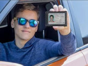 🔥Minimalist Pop-Up Wallet for Men – RFID Blocking Aluminum Card Holder with Cash Slot, ID Window & Leather Front Pocket