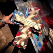 Tattered Flag Cross
