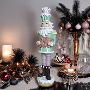 Christmas Nutcracker Cupcake Resin Statue - Hand-Piped Frosting & Food-Grade Resin, Whimsical Dessert Table Decor, Fairytale Living Room Accent, Creative Gift for Christmas, Weddings, Birthdays, Valentine’s Day, Nutcracker Christmas Decor