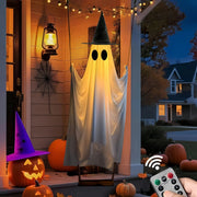 🎁HOT DEAL – Up to 49% OFF🔥Halloween Decorations OutdoorHanging Swing Ghost Halloween Decor with String Lights, Spooky Cute Ghosts Decorations for Front Porch Yard Tree