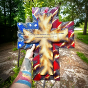Tattered Flag Cross