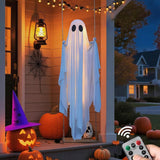 🎁HOT DEAL – Up to 49% OFF🔥Halloween Decorations OutdoorHanging Swing Ghost Halloween Decor with String Lights, Spooky Cute Ghosts Decorations for Front Porch Yard Tree